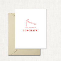 You Nailed It Greeting Card All Cards Leslie Store