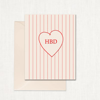 Happy Birthday, Pink Greeting Card All Cards Leslie Store