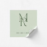 Meredith Square Stickers Square Stickers Leslie Stationery Store