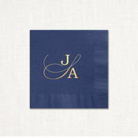 Juliette Foil Napkins Beverage & Luncheon Napkins 