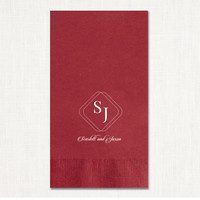Scarlett Foil Guest Towel Napkins Guest Towel Napkins