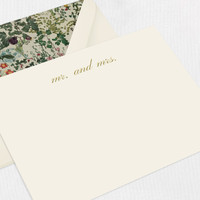 Meredith Couples Personalized Stationery Card