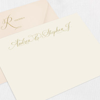 Andrea Couples Personalized Stationery Card