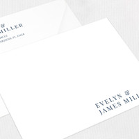 Evelyn Couples Personalized Stationery Card