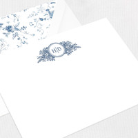 Haley Couples Flat Notecard Custom Stationery Leslie Stationery Store