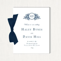 Haley Ribbon Wedding Programs Wedding Programs Leslie Store