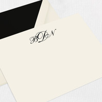 Brooke Couples Personalized Stationery Card