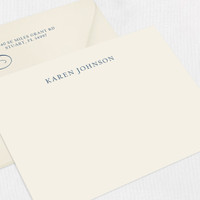 Karen Personalized Stationery Card