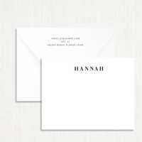 Hannah Personalized Stationery Personalized Leslie Store