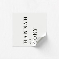 Hannah Square Stickers Square Stickers Leslie Stationery Store
