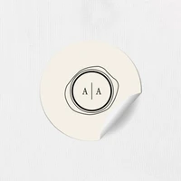 Alexandra Round Stickers Round Stickers Leslie Stationery Store