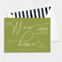 Custom New Home Cards New Home Leslie Stationery Store