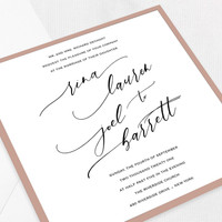 Rina Spice Design Wedding Invitations Two Layered Leslie Stationery Store
