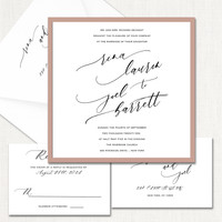 Rina Spice Design Wedding Invitations Two Layered Leslie Stationery Store