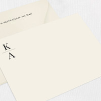 Keira Couples Personalized Stationery Card