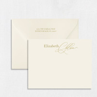 Elizabeth Personalized Stationery Card Personalized Stationery Sets Leslie Stationery Store