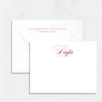 Layla Personalized Stationery Card Personalized Stationery Sets Leslie Stationery Store