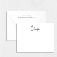 Viera Personalized Stationery Card Personalized Stationery Sets Leslie Stationery Store