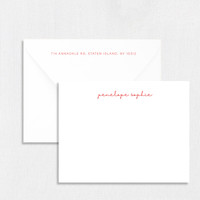 Penelope Personalized Stationery Card Personalized Stationery Sets Leslie Stationery Store