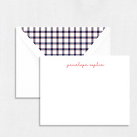 Penelope Personalized Stationery Card Personalized Stationery Sets Leslie Stationery Store