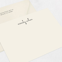 Mindy Flat Notecard Custom Stationery Leslie Stationery Store
