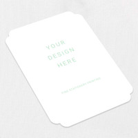 Double Rounded Cards - We Print Your Design Die Cut Cards Leslie Stationery Store