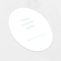 Oval Cards - We Print Your Design Die Cut Cards Leslie Stationery Store
