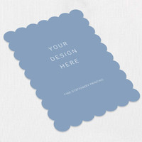 Scallop Cards Print Die Cut Cards Leslie Stationery Store
