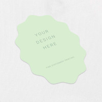 Wavy Oval Cards Print