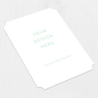 Ticket Cards - We Print Your Design Die Cut Cards Leslie Stationery Store