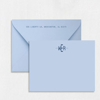 WER Flap Notecard Custom Stationery Leslie Stationery Store