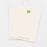Spot Color Raised Letterhead 