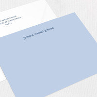 Jemma Flat Notecard Custom Stationery Leslie Stationery Store