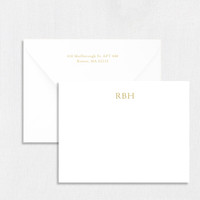 RBH Flat Notecard Custom Stationery Leslie Stationery Store