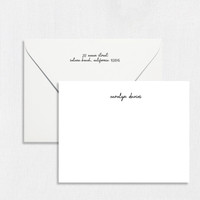 Carolyn Flat Notecard
