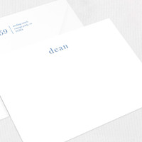 Dean Flat Notecard Custom Stationery Leslie Stationery Store
