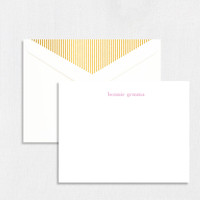 Bonnie Flat Notecard Custom Stationery Leslie Stationery Store