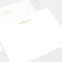 Emily Flat Notecard Custom Stationery Leslie Stationery Store