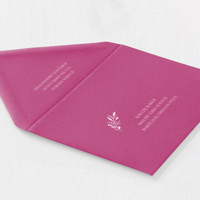 Fuchsia Envelope - White Ink