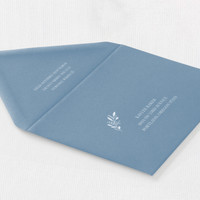 New Blue Envelope - White Ink