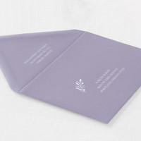Lavender Envelope - White Ink
