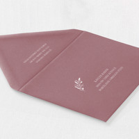 Rose Envelope - White Ink