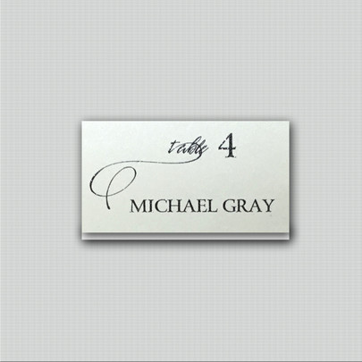 Mallory Dot Elegant Personalized Place Card Elegant invite
