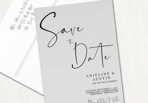 Anjeline Save the Date Cards