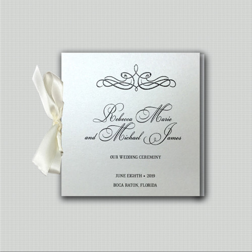 Tasteful Ribbon Wedding Programs wholesale affiliate program wedding planner leslie store