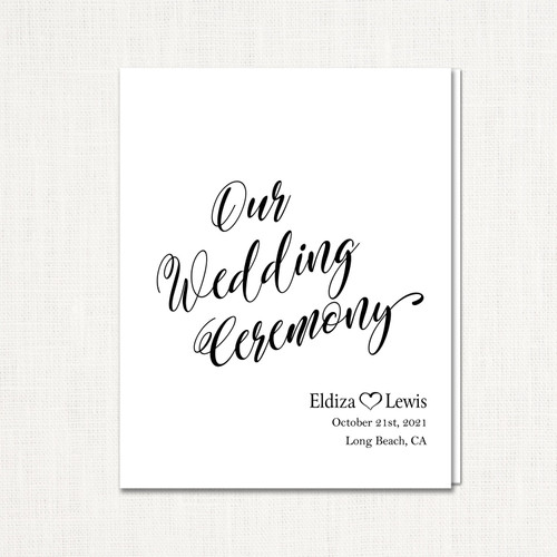 Classic Romantic Wedding Programs wholesale wedding planner affiliate program leslie store