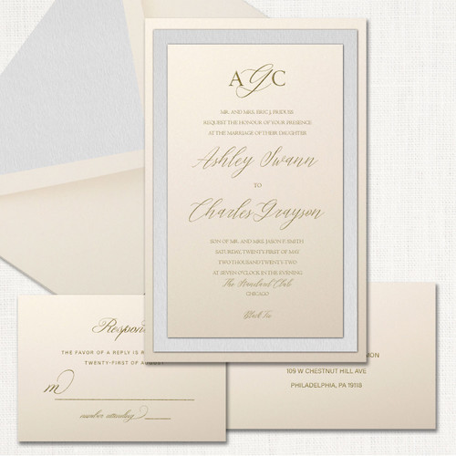 Ashley Silver Wedding Invitations wholesale wedding planner affiliate program leslie store