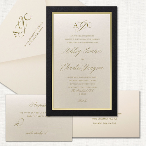 Ashley Black Wedding Invitations wholesale wedding planner affiliate program leslie store