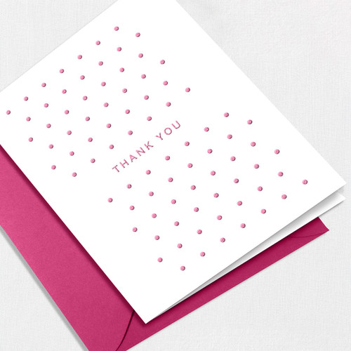 Dotty Thank You Greeting Card All Cards Leslie Store