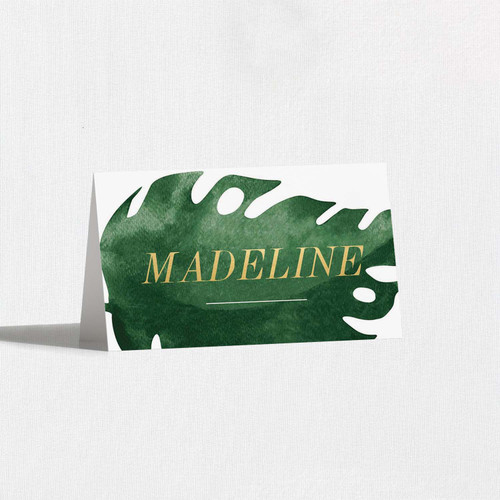 Elegant Tropical Place Cards Place Cards Leslie Store